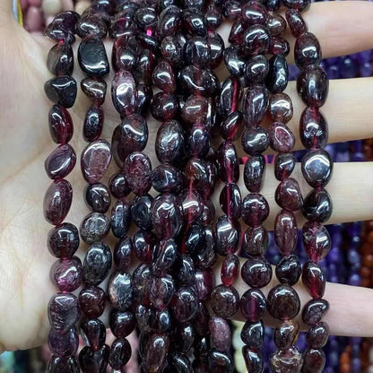 Nugget Shape Garnet Beads