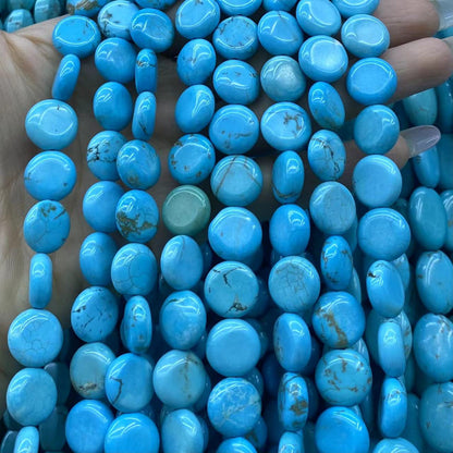 Turquoise Loose Beads Round Fcaeted Rice Rondelle Flat Oval Irregular Shape Beads