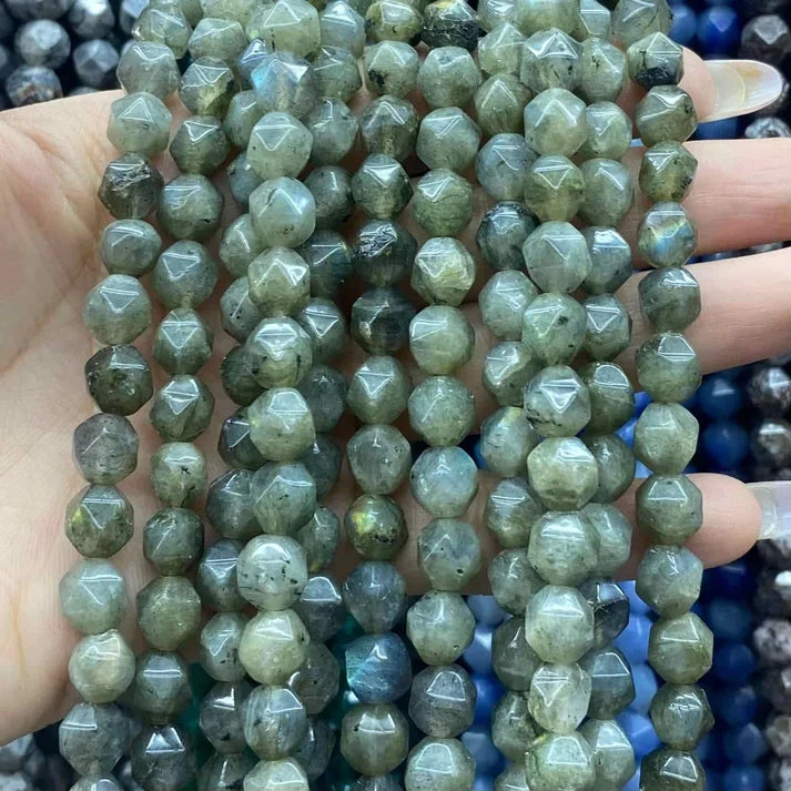 Diamond Shape Labradorite Beads