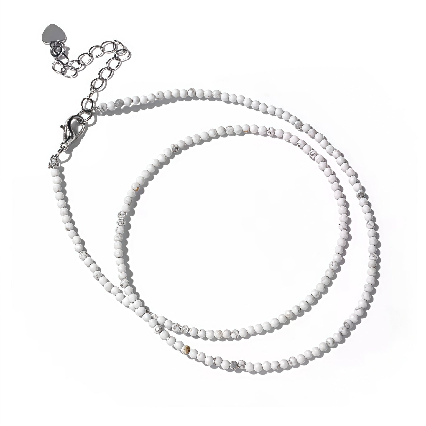 2mm Shining Beads Stone Necklace Choker Jewelry