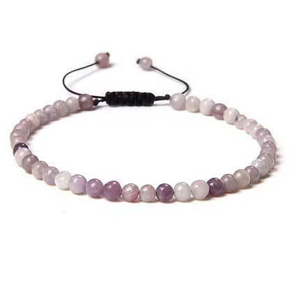 Beads Bracelet Adjustable Rope String Braided Bracelets 4mm 6mm 8mm