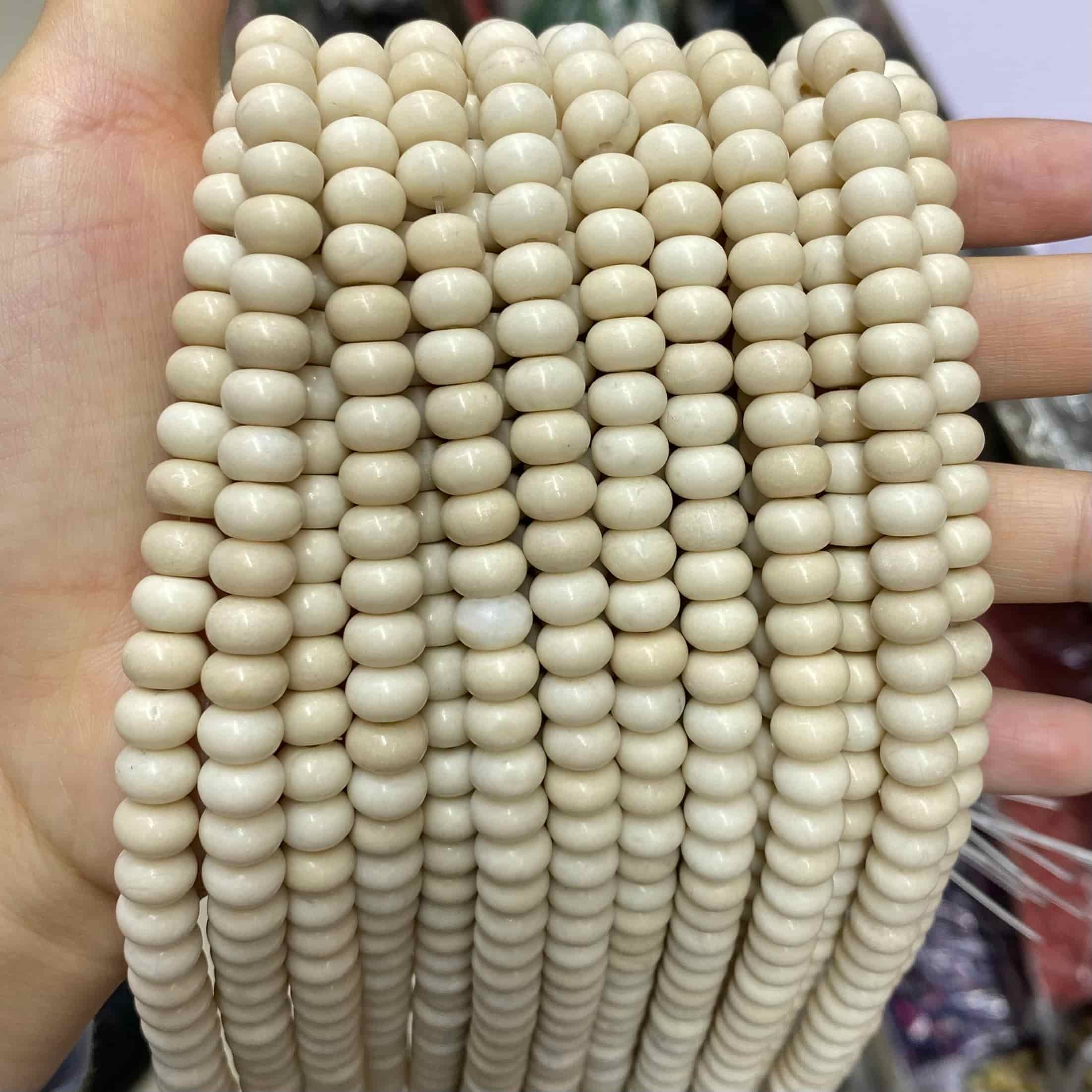 Round Rondelle Beads 2x4mm 4x6mm 5x8mm Quartz/Jasper/Agate