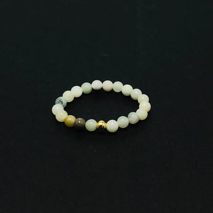 3mm Multi Round Bead Ring Elastic Rings Stackable
