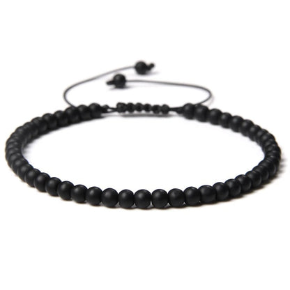 Beads Bracelet Adjustable Rope String Braided Bracelets 4mm 6mm 8mm