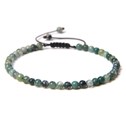 Beads Bracelet Adjustable Rope String Braided Bracelets 4mm 6mm 8mm