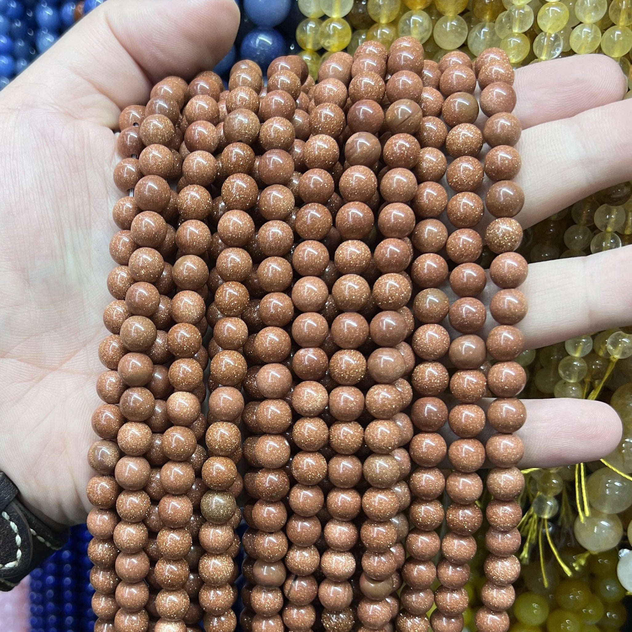 $2.5--8mm semi precious beads #1 Free Shipping