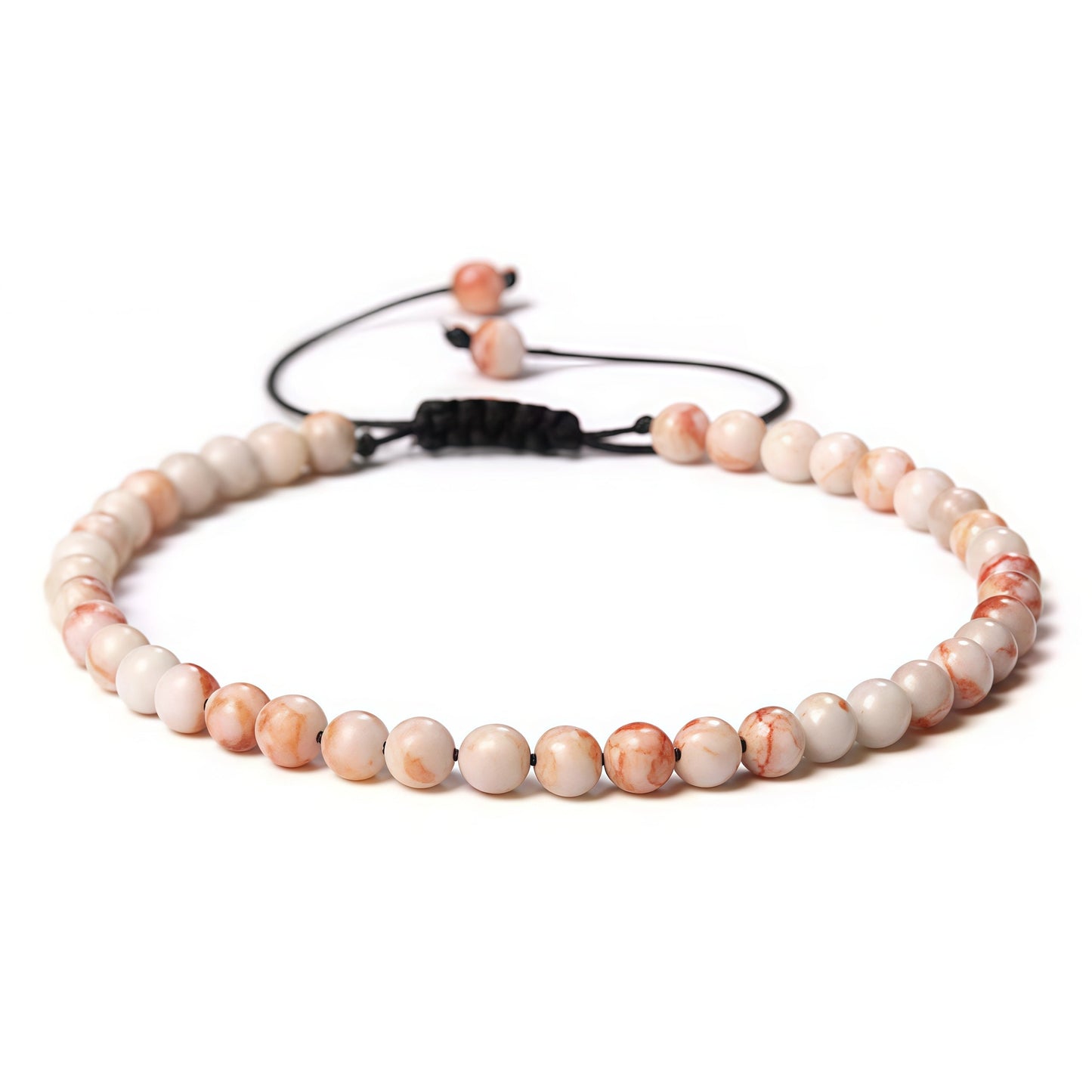 Beads Bracelet Adjustable Rope String Braided Bracelets 4mm 6mm 8mm