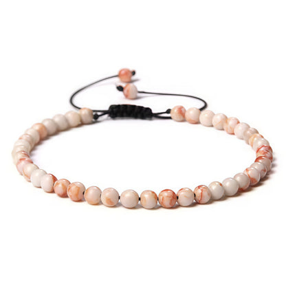 Beads Bracelet Adjustable Rope String Braided Bracelets 4mm 6mm 8mm