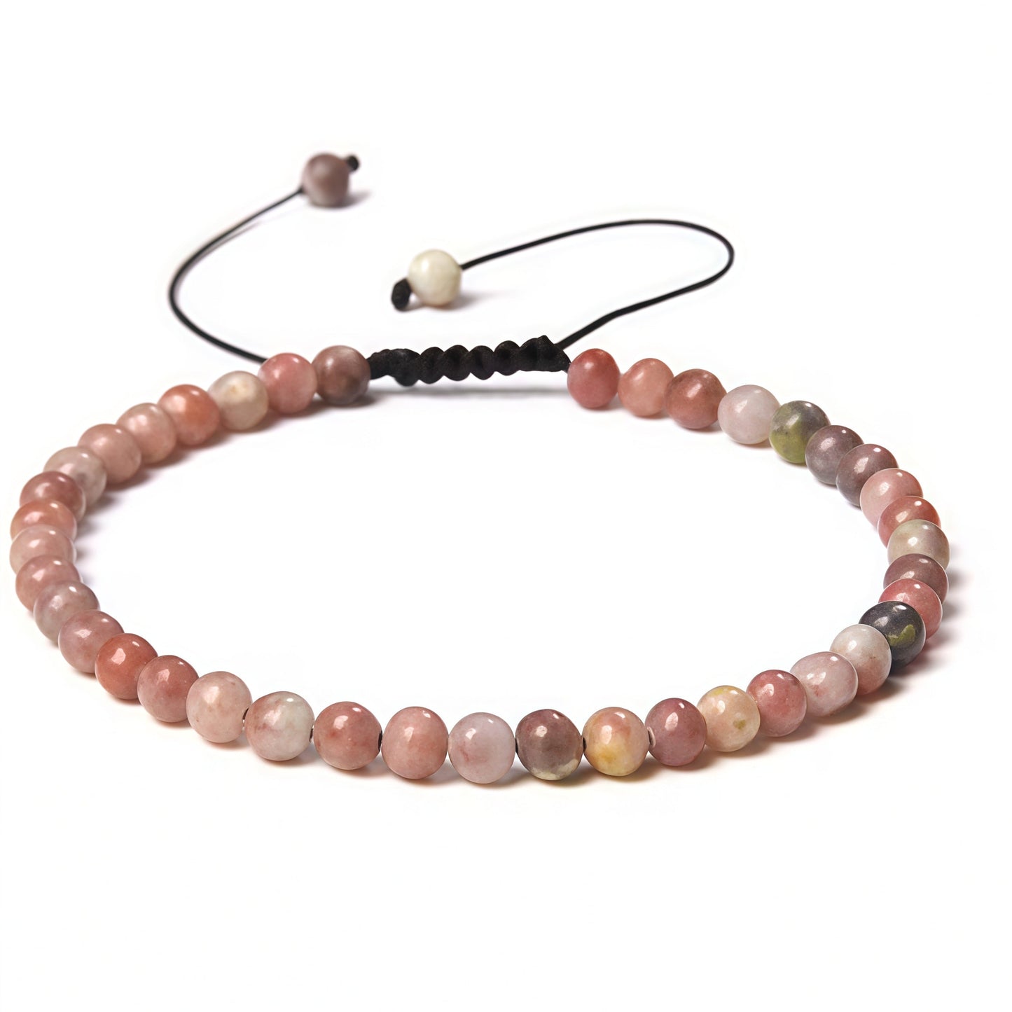 Beads Bracelet Adjustable Rope String Braided Bracelets 4mm 6mm 8mm