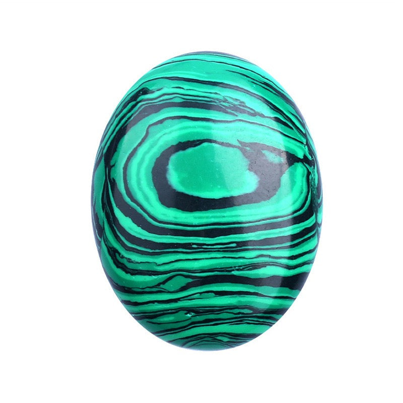 Oval Palm Stone, Polished Oval Gemstone Pocket Palm Stone Gift