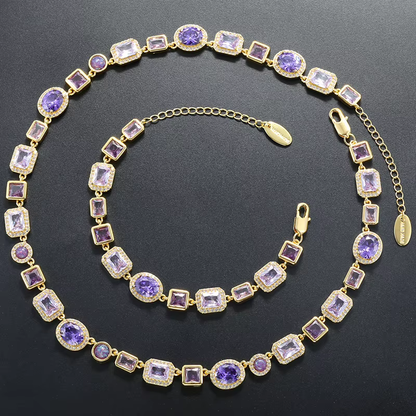 Stunning Jade Diamond Jewelry Set with Necklace, Earrings, Ring and Luxury Gift Box