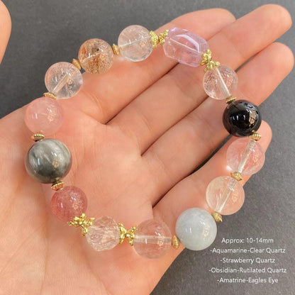 Natural Designer Healing Crystal Bracelet Mutiple Styles