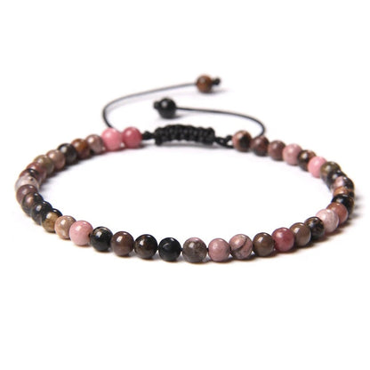 Beads Bracelet Adjustable Rope String Braided Bracelets 4mm 6mm 8mm