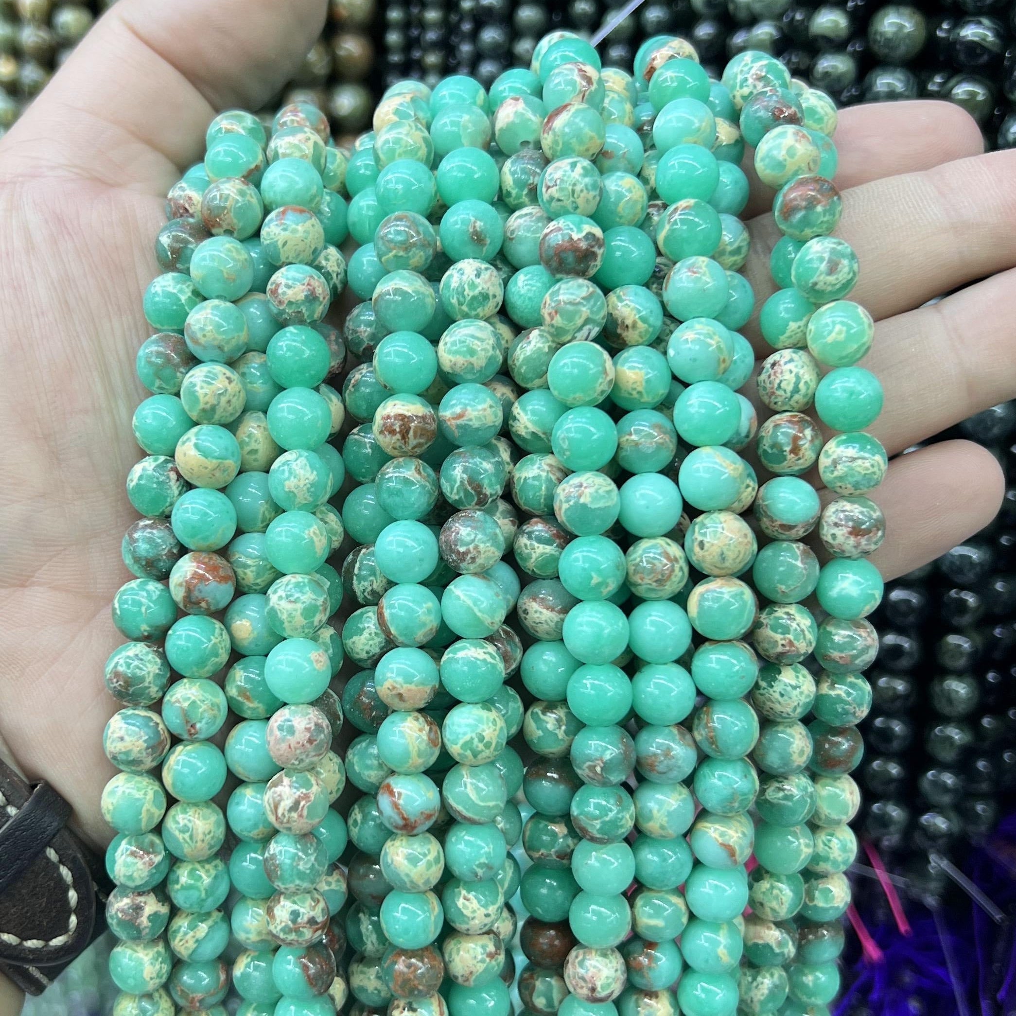 $2.5--8mm semi precious beads #1 Free Shipping
