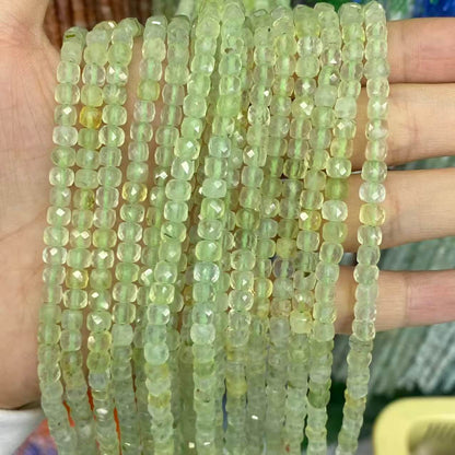 Square Faceted Beads 4-5MM Gemstone/Quartz/Jasper/Agate