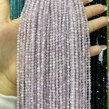 Tiny Round Faceted Beads Gemstone/Quartz/Jasper/Agate 2mm 3mm 4mm