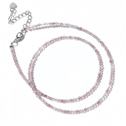 2mm Shining Beads Stone Necklace Choker Jewelry