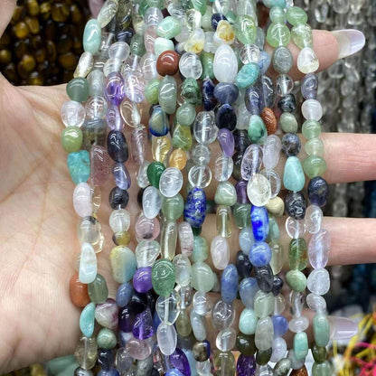 Irregular Smooth Beads 6-8mm Gemstone/Quartz/Jasper/Agate