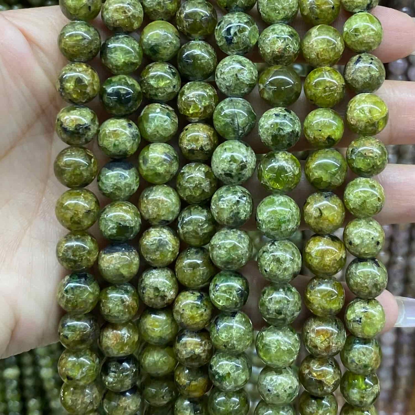 High-Quality Gemstone & Crystal Round Smooth Beads 4mm 6mm 8mm 10mm