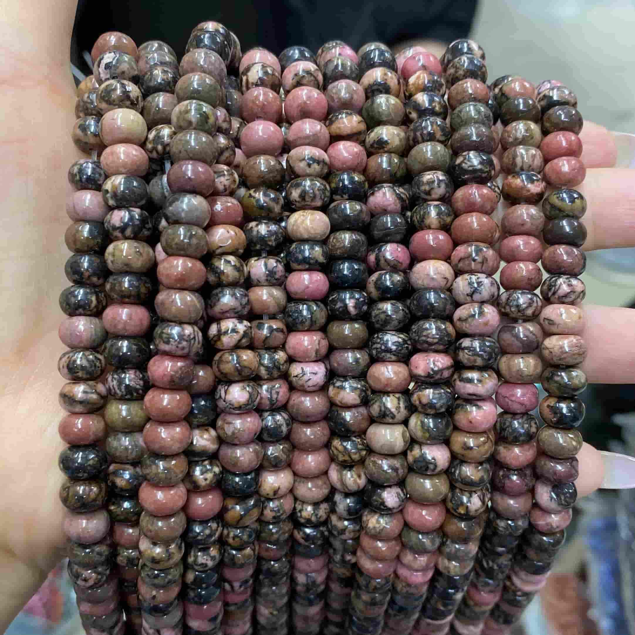 Round Rondelle Beads 2x4mm 4x6mm 5x8mm Quartz/Jasper/Agate