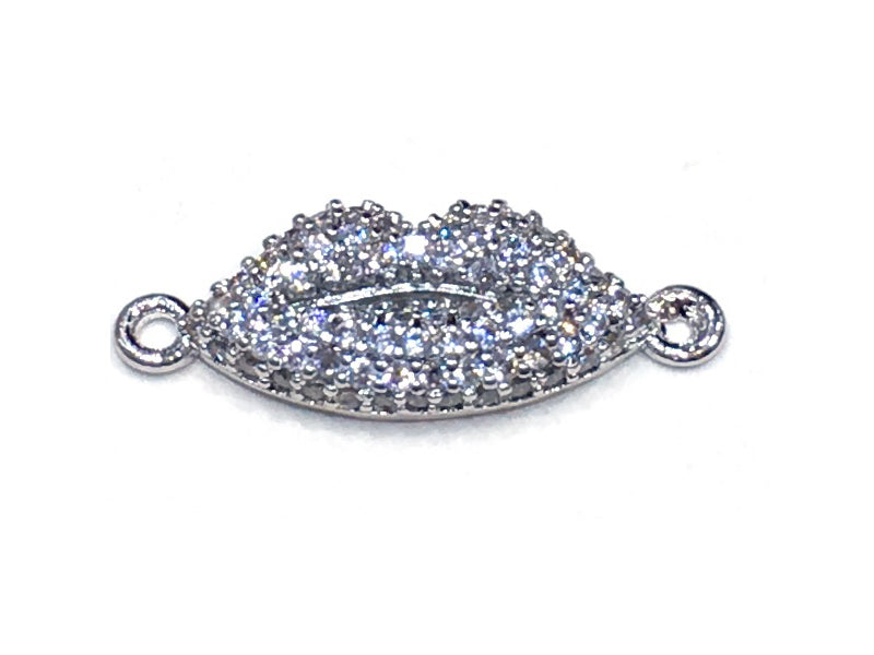 1PCS Brass Cubic Zirconia Lip Accessories