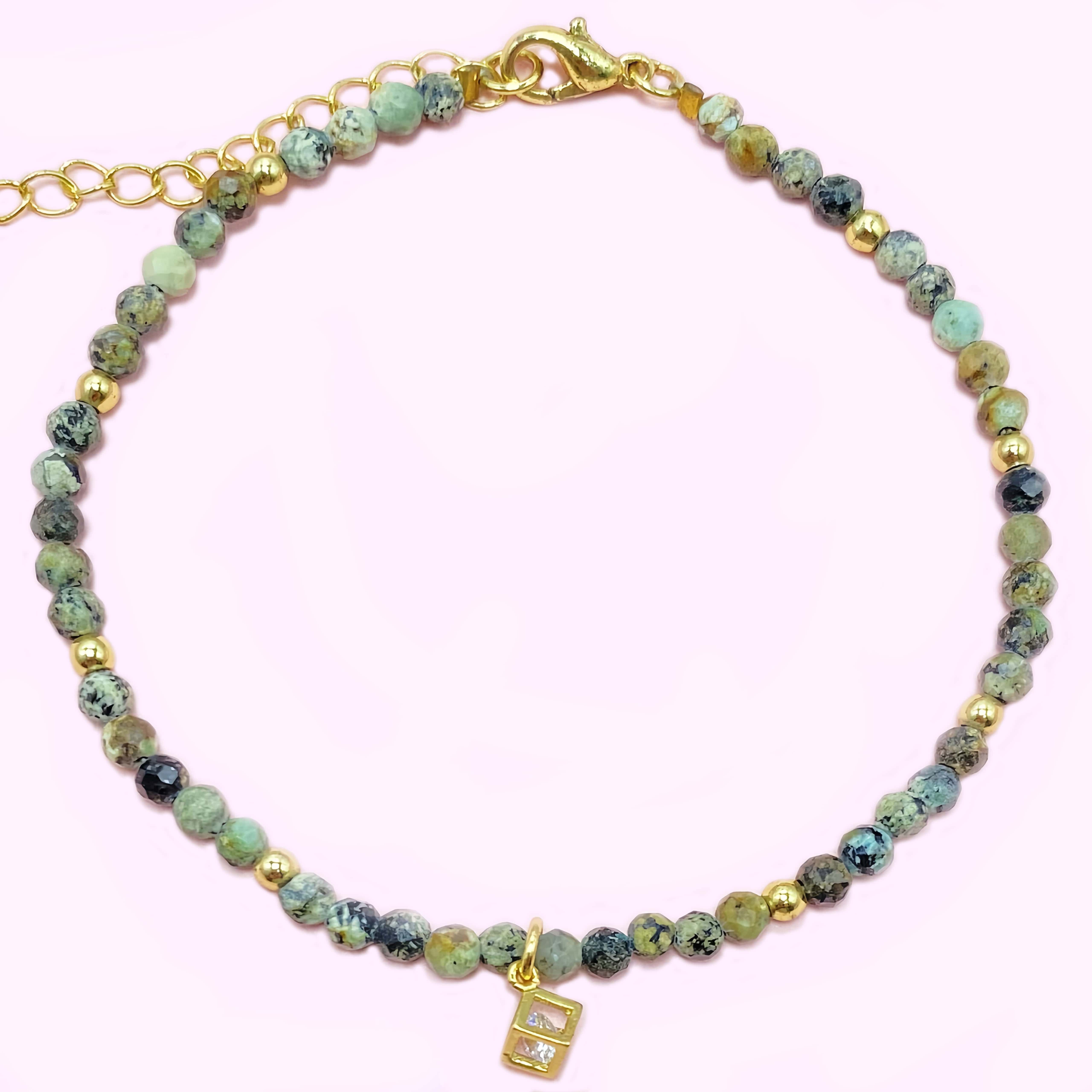 African Turqouise to Improve Body and Health Crystal  Bracelet