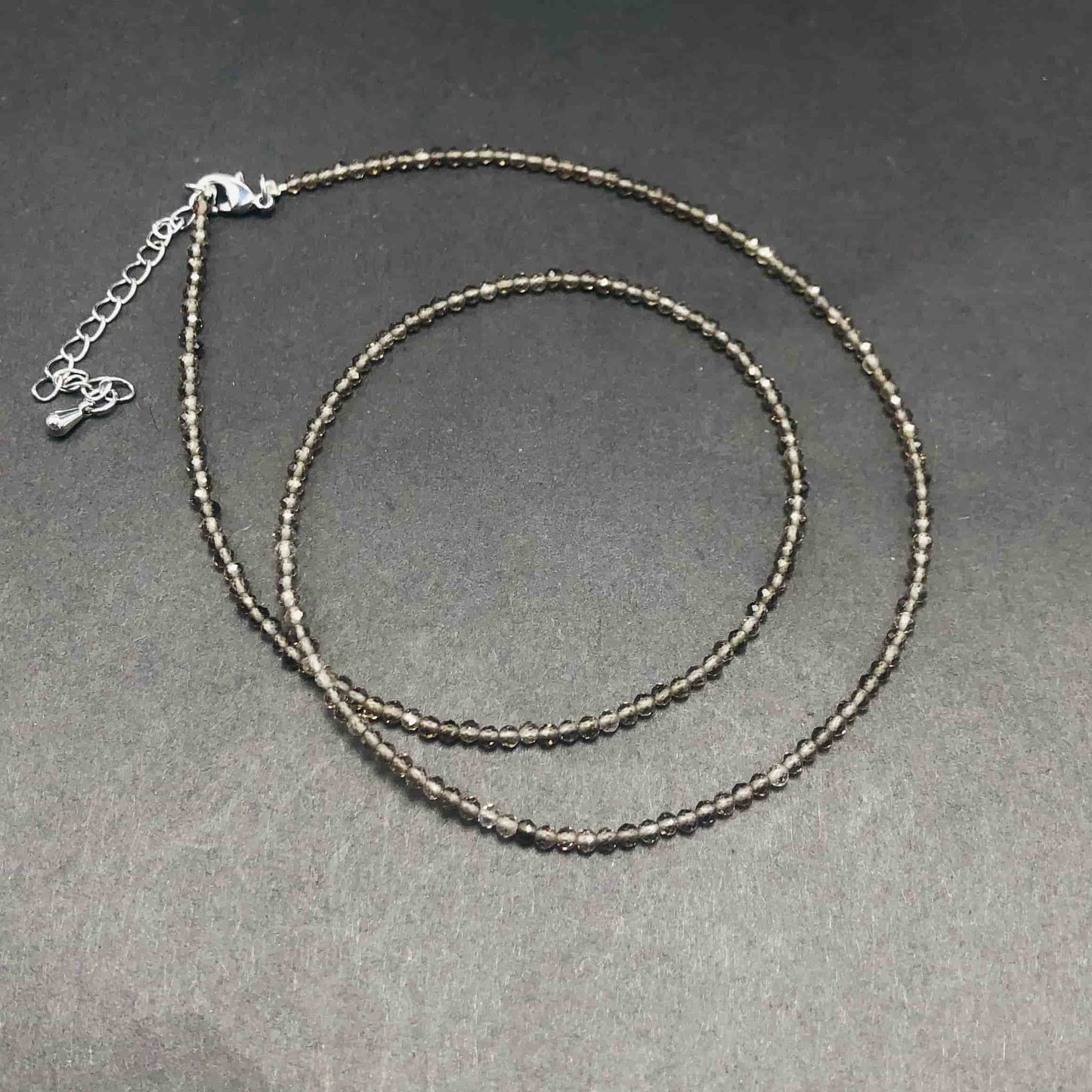 2mm Shining Beads Stone Necklace Choker Jewelry