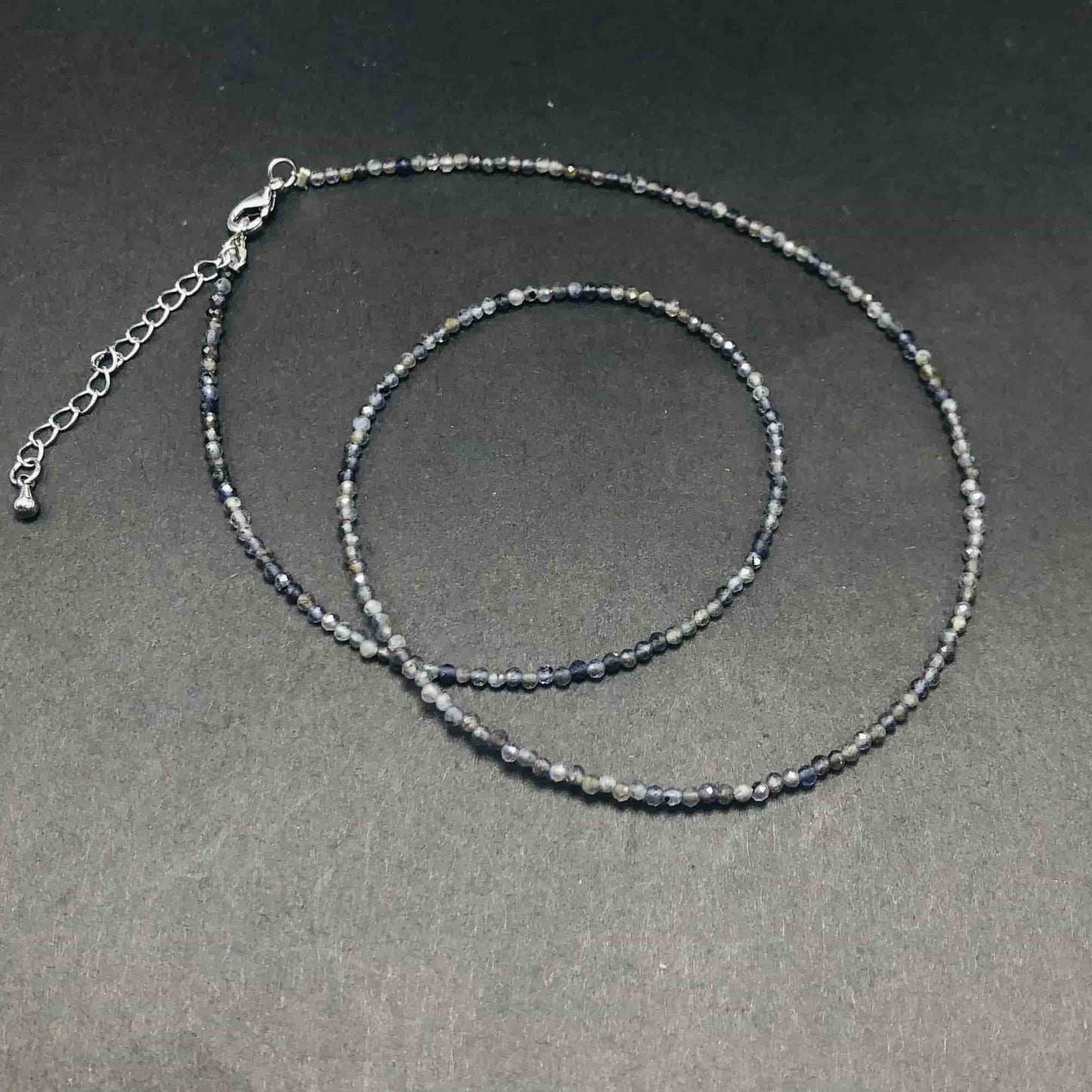 2mm Shining Beads Stone Necklace Choker Jewelry