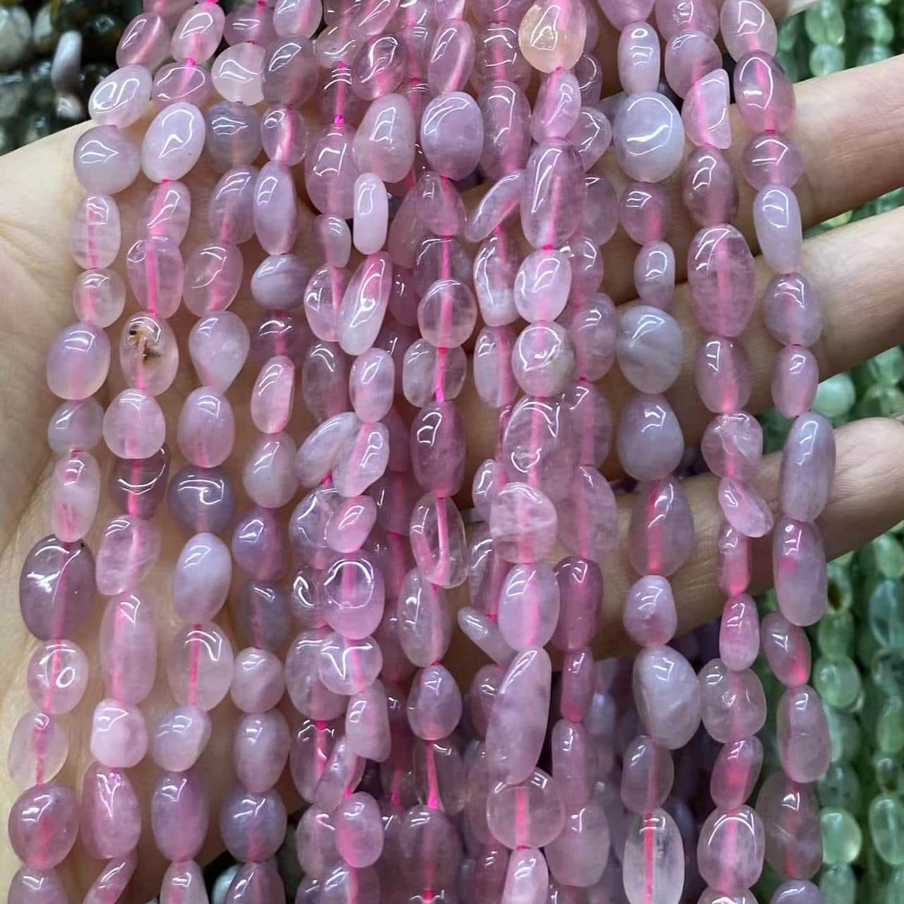 Irregular Smooth Beads 6-8mm Gemstone/Quartz/Jasper/Agate
