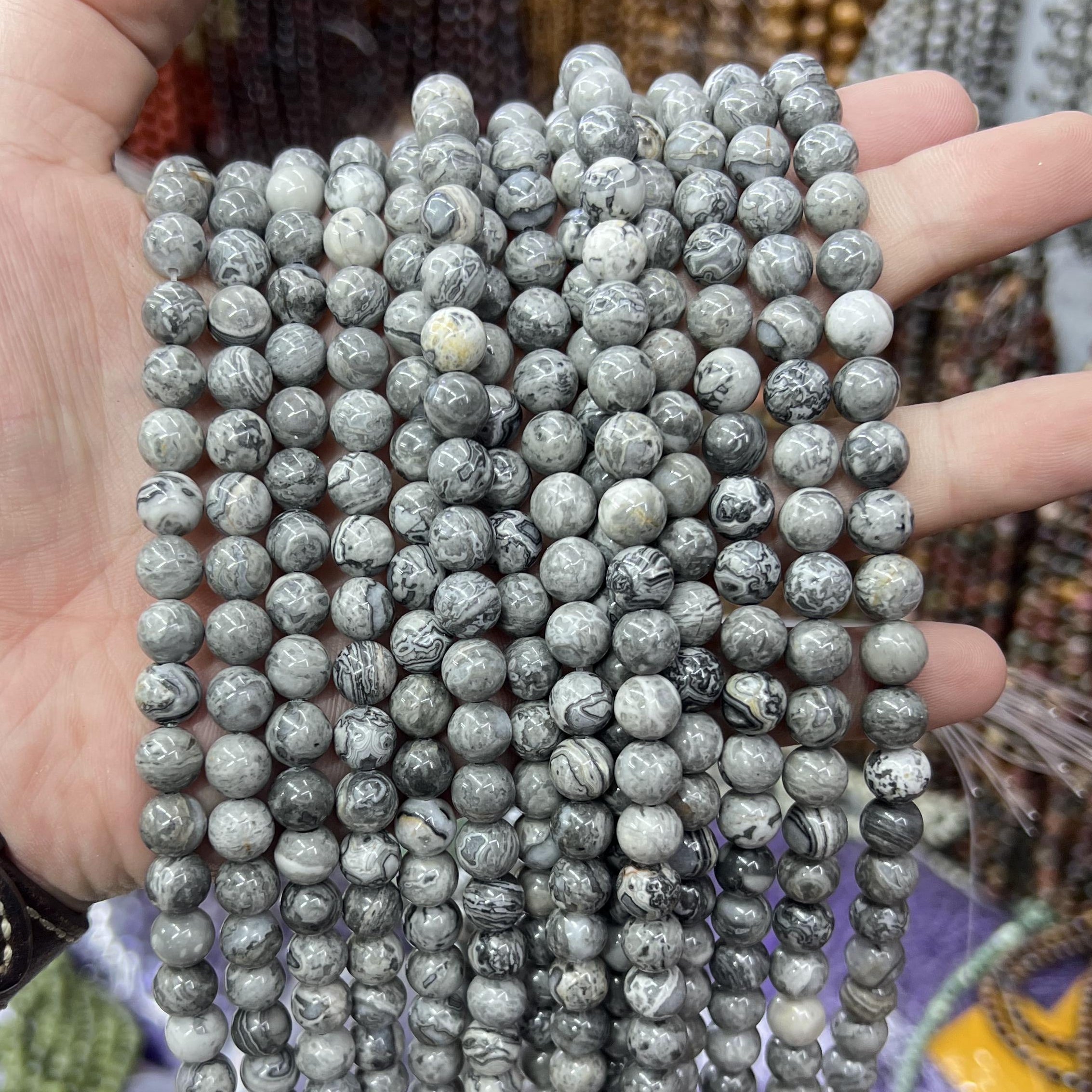 Round Beads 6mm 8mm 10mm  Free Shipping