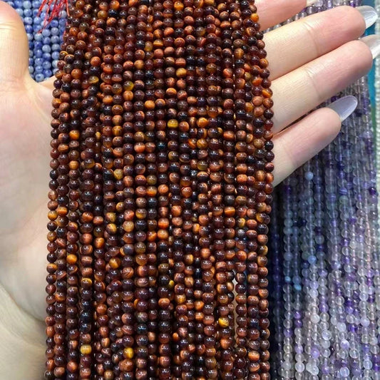 2mm 3mm 4mm Round Tigers Eye Beads