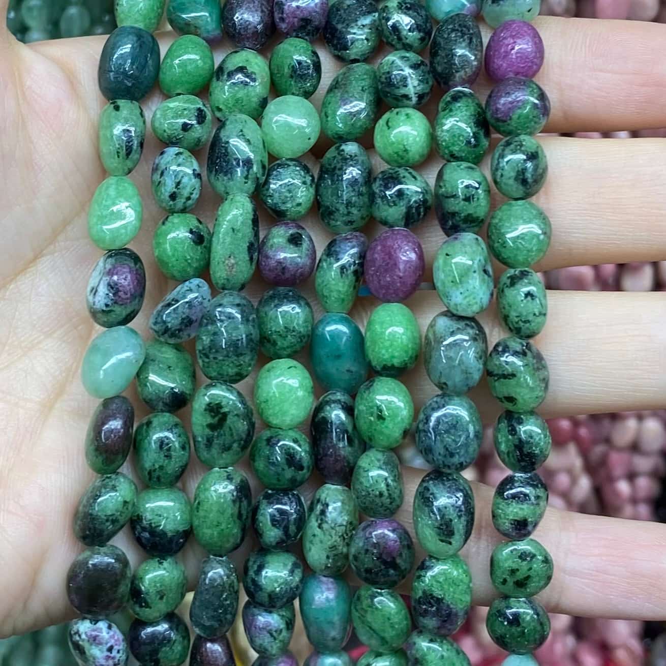 Irregular Smooth Beads 6-8mm Gemstone/Quartz/Jasper/Agate