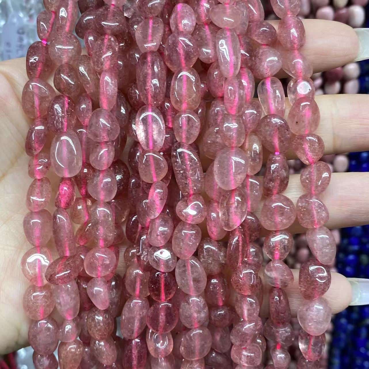 Irregular Smooth Beads 6-8mm Gemstone/Quartz/Jasper/Agate
