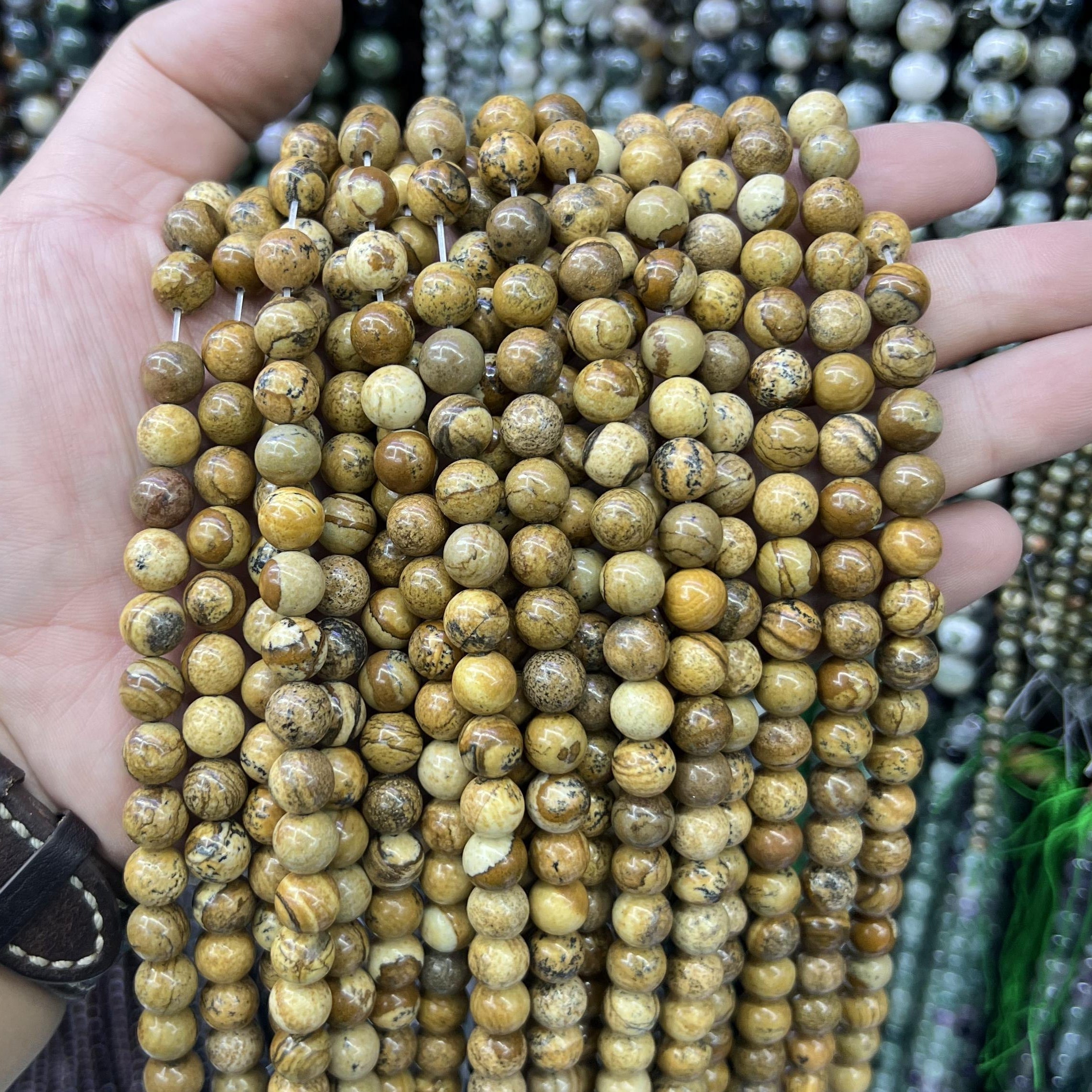 $2.5--8mm #2 Semi- Precious beadsFree Shipping