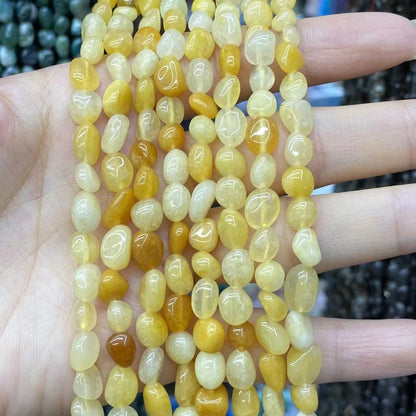 Irregular Smooth Beads 6-8mm Gemstone/Quartz/Jasper/Agate