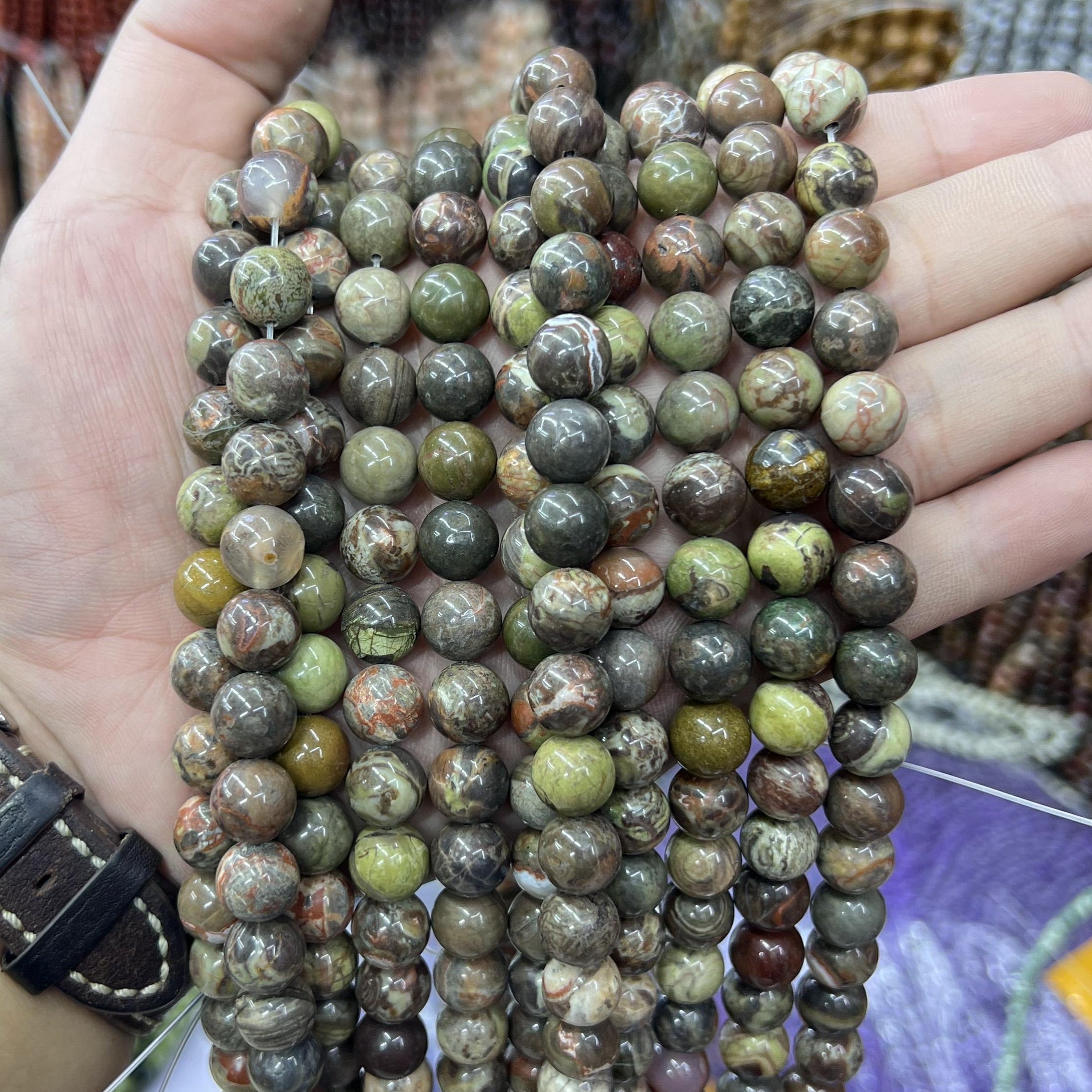 $2.5--8mm semi precious beads #1 Free Shipping