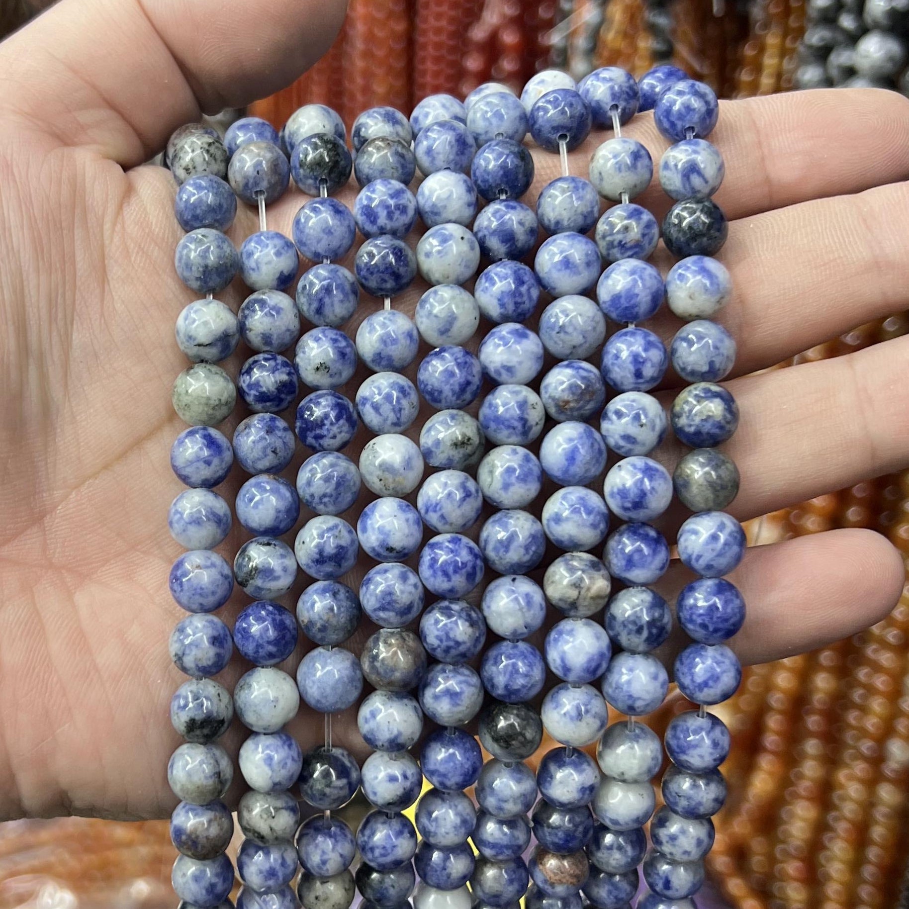 $2.5--8mm semi precious beads #1 Free Shipping