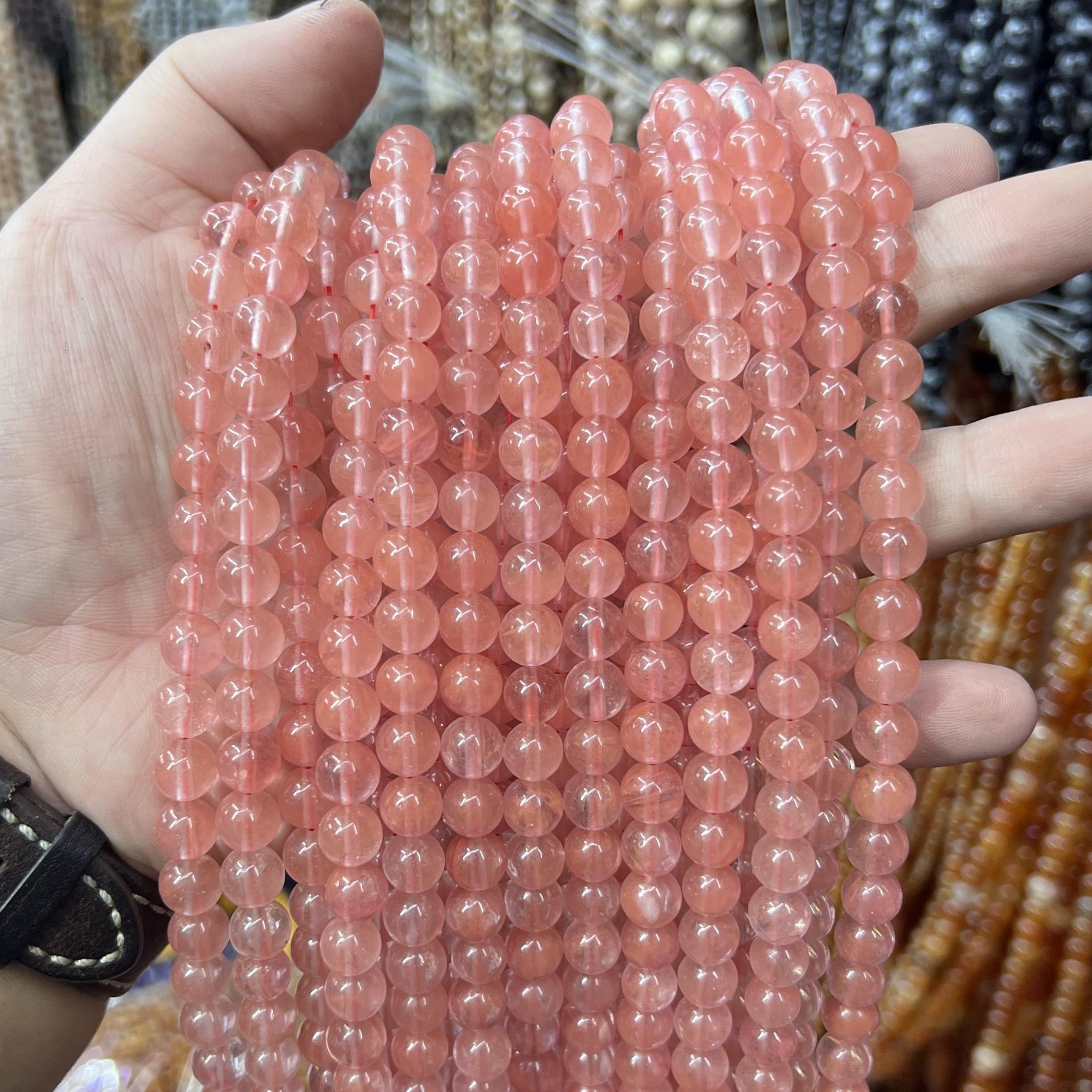 $2.5--8mm #2 Semi- Precious beadsFree Shipping