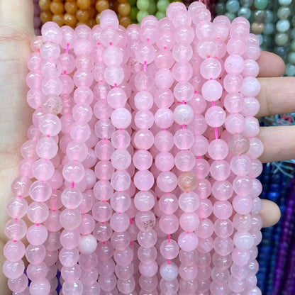 Color Jade Beads Faceted Round Beads 6mm/8mm/10mm