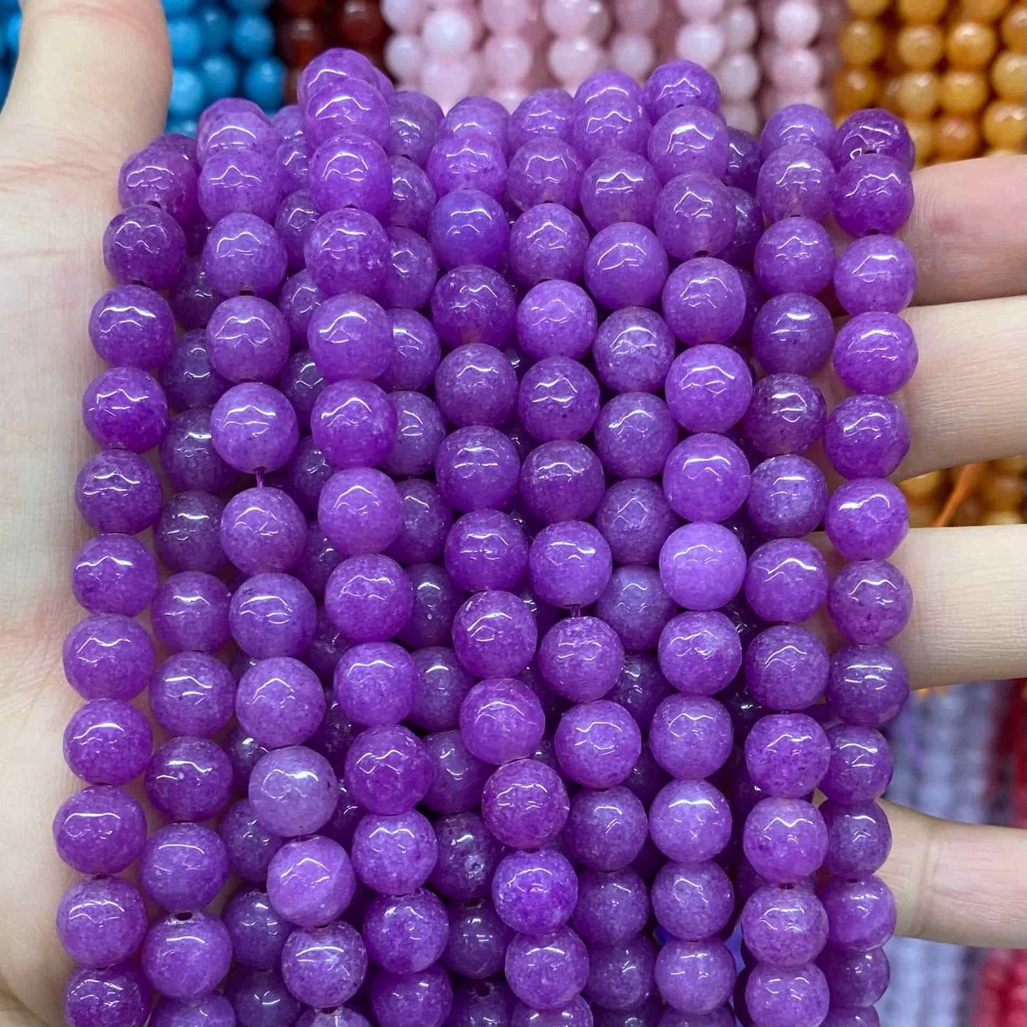 Color Jade Beads Faceted Round Beads 6mm/8mm/10mm