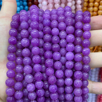 Color Jade Beads Faceted Round Beads 6mm/8mm/10mm