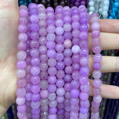Color Jade Beads Faceted Round Beads 6mm/8mm/10mm