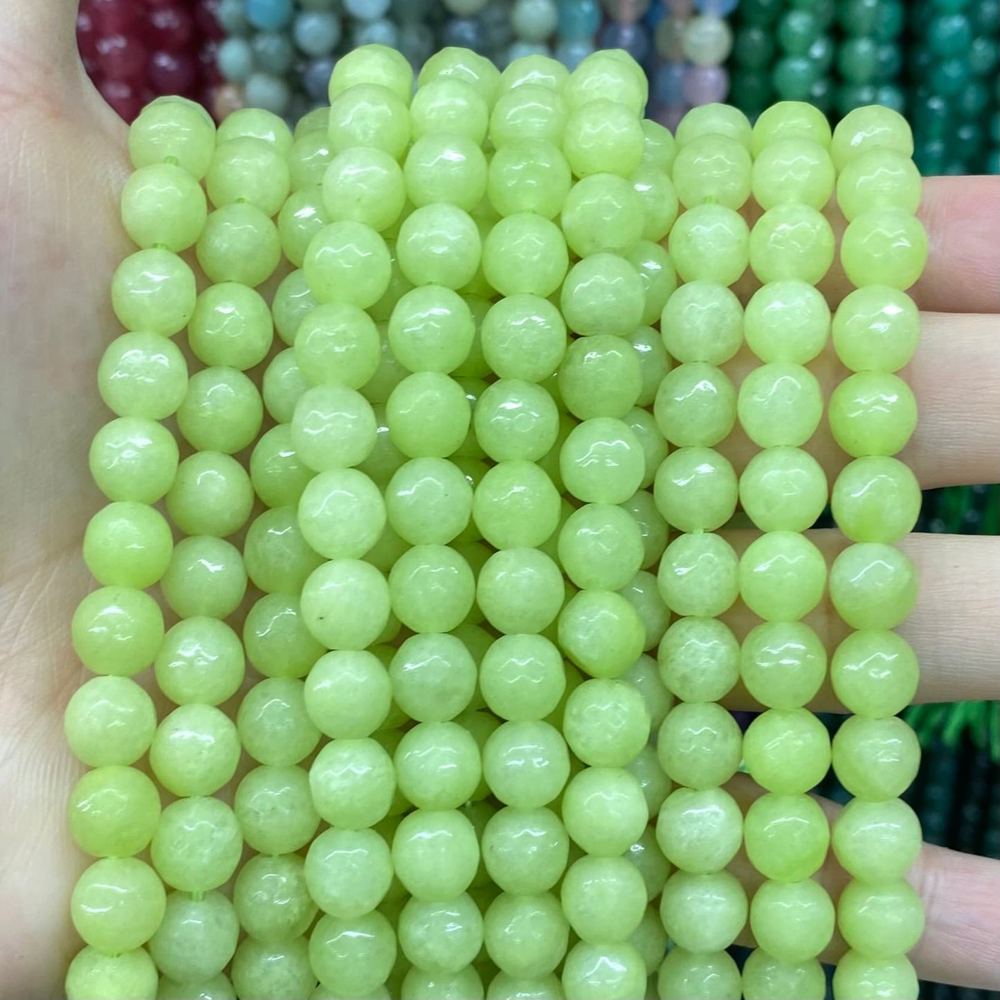 Color Jade Beads Faceted Round Beads 6mm/8mm/10mm
