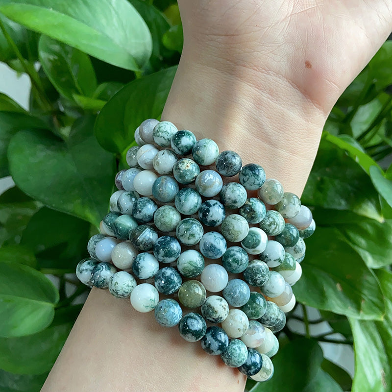 White Moss Agate Bracelet $9.99/4PCS