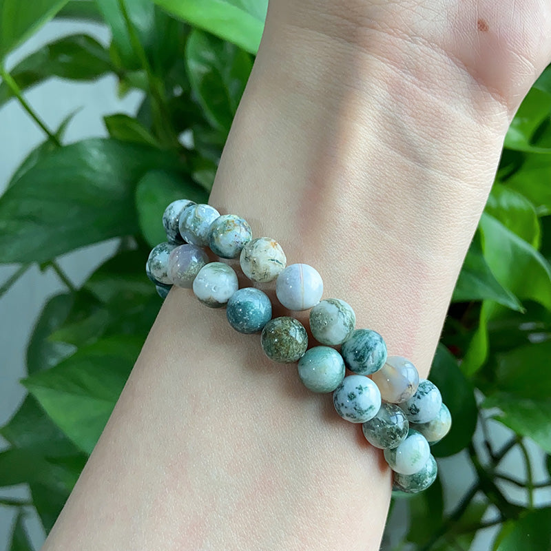 White Moss Agate Bracelet $9.99/4PCS