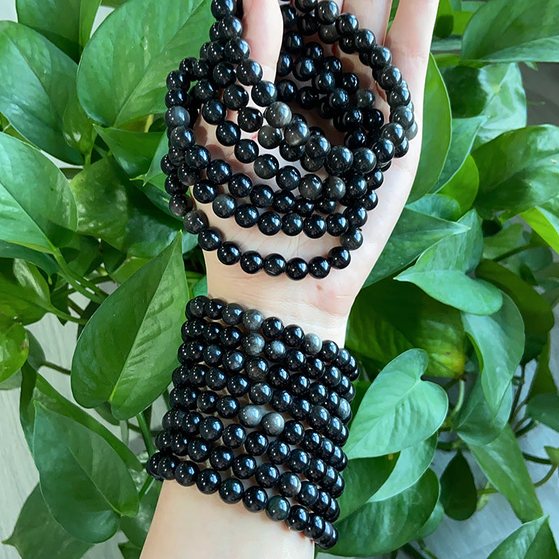 Silver Obsidian Bracelet $9.99/2PCS
