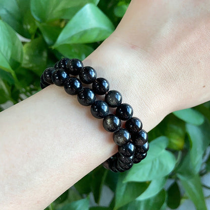 Silver Obsidian Bracelet $9.99/2PCS