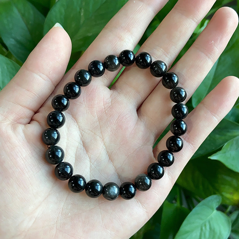 Silver Obsidian Bracelet $9.99/2PCS