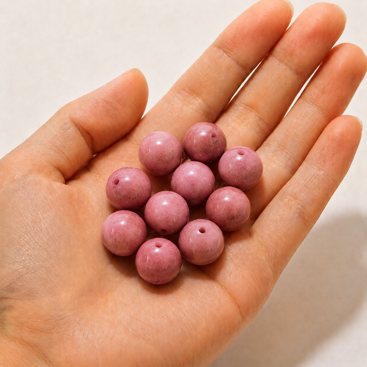 $0.99-10PCS Round Smooth Beads 8mm