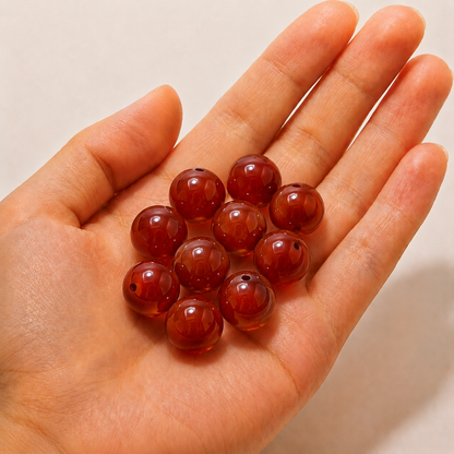 $0.99-10PCS Round Smooth Beads 8mm